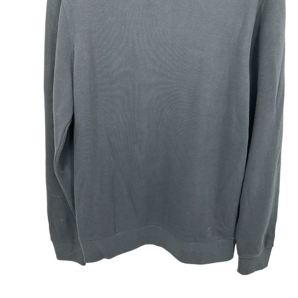 Lacoste Mens 1/4 Zip Pullover Sweater Size 6 XL Dark Blue Knit Cotton Mock Neck - Picture 15 of 15